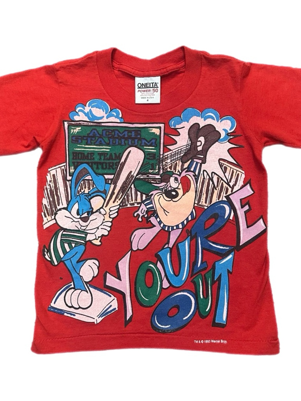 Vintage Tiny Toons Baseball Shirt